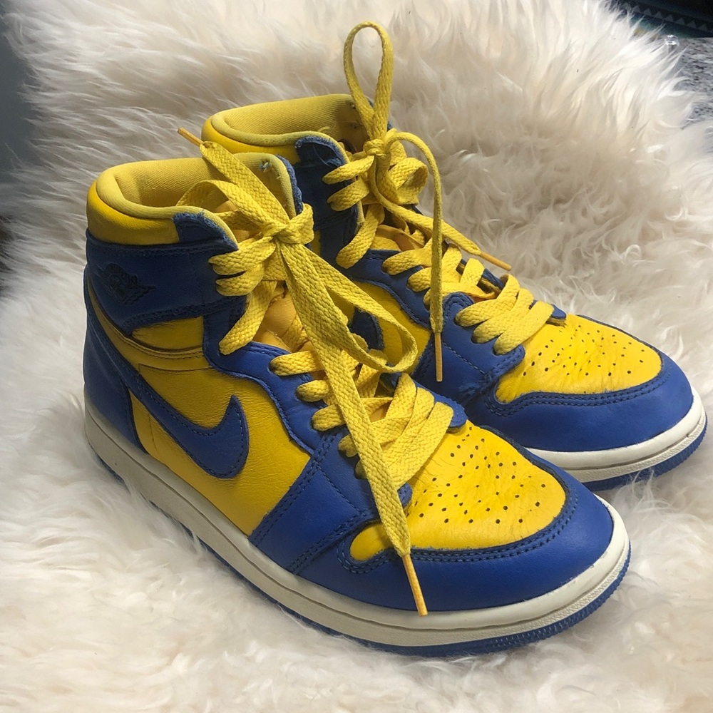 Nike AIR JORDAN RETRO HIGH OG US6 EU36.5 Blue/Maze FD2596-700 2022 EUC